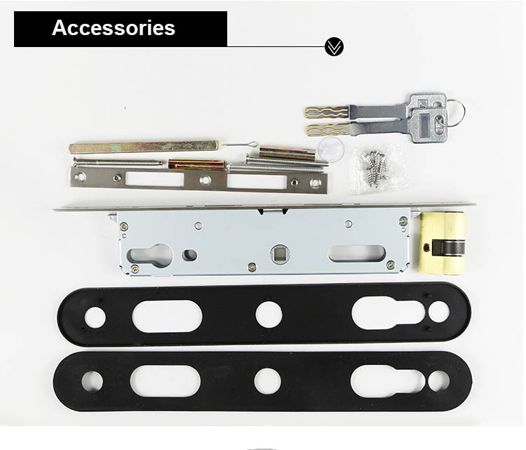 304 Stainless Steel Narrow Door Hotel Card Lock System Accessories