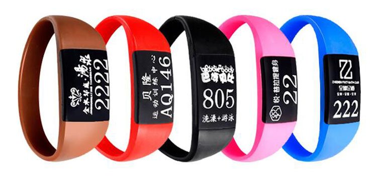 Silicone Material 125KHZ 13.56 Mhz RFID Wristband Bracelet Key Card for RFID Cabinet Lock All