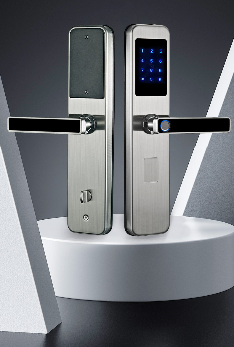 Double Sided Smart Lock with Fingerprint and Keypad