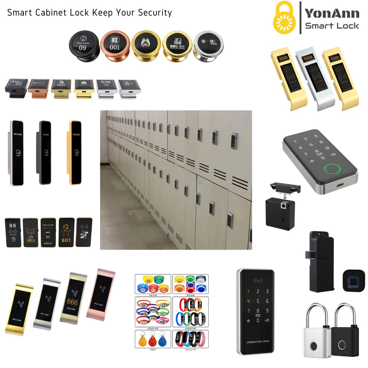 YonAnn Smart cabinet lock types