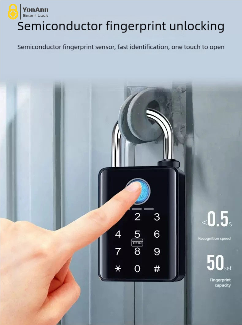 High-Security Tuya Smart Weatherproof Lock Tuya Waterproof Padlock