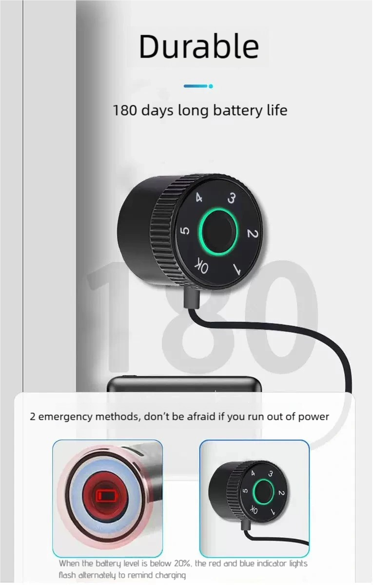 Keyless Tuya Smart Lock Cylinder with Fingerprint, App, Temporary Code & Card Access