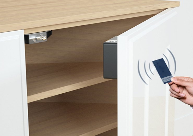 Bluetooth TTlock Hidden RFID Cabinet Lock