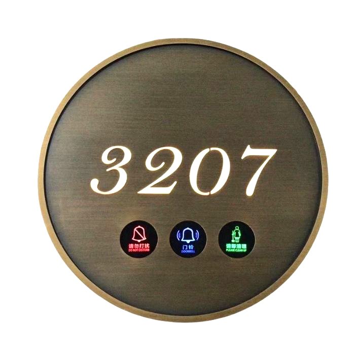 Round Shape Custom Made Hotel Door Bell System