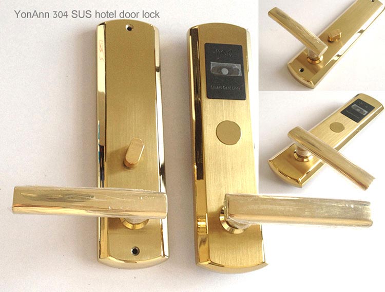 304 Stainless Steel Hotel Door Lock System Suppliers B008G Complate Set