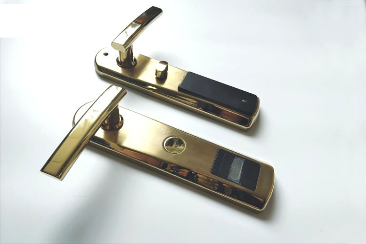 304 Stainless Steel Hotel Door Lock System Suppliers B009G Side View