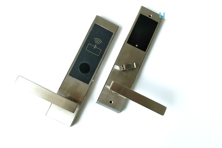 304 Stainless Steel Hotel Key Card Lock System B019S Front and Back Panel