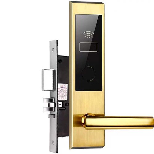 304 Stainless Steel Hotel Key Card Lock System B019G with Mortise Lock