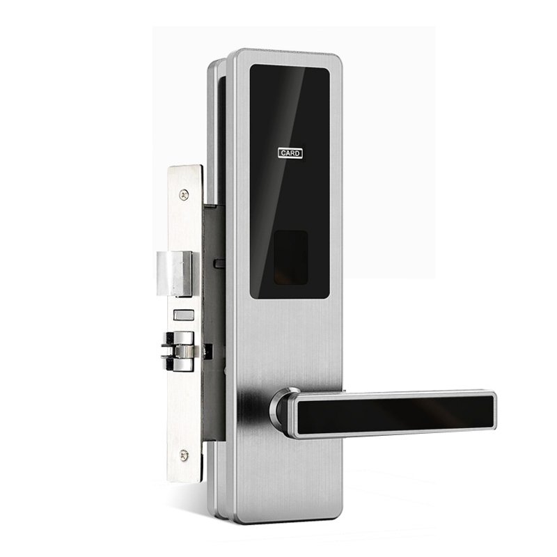 Stainless Steel Silver Hotel Room Lock With Mortise Lock