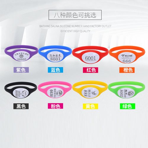 RFID Card Bracelet Wristband Card Key for RFID Cabinet Locker Lock All Colors