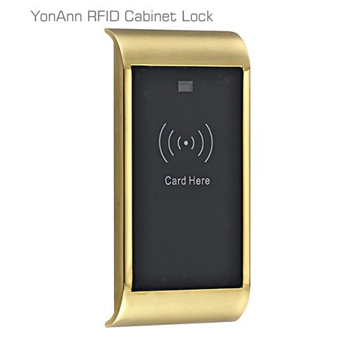 Zinc Alloy 125 Khz SPA Gym Waterpark RFID Cabinet Locking System With Free Software and Bracelet Gold