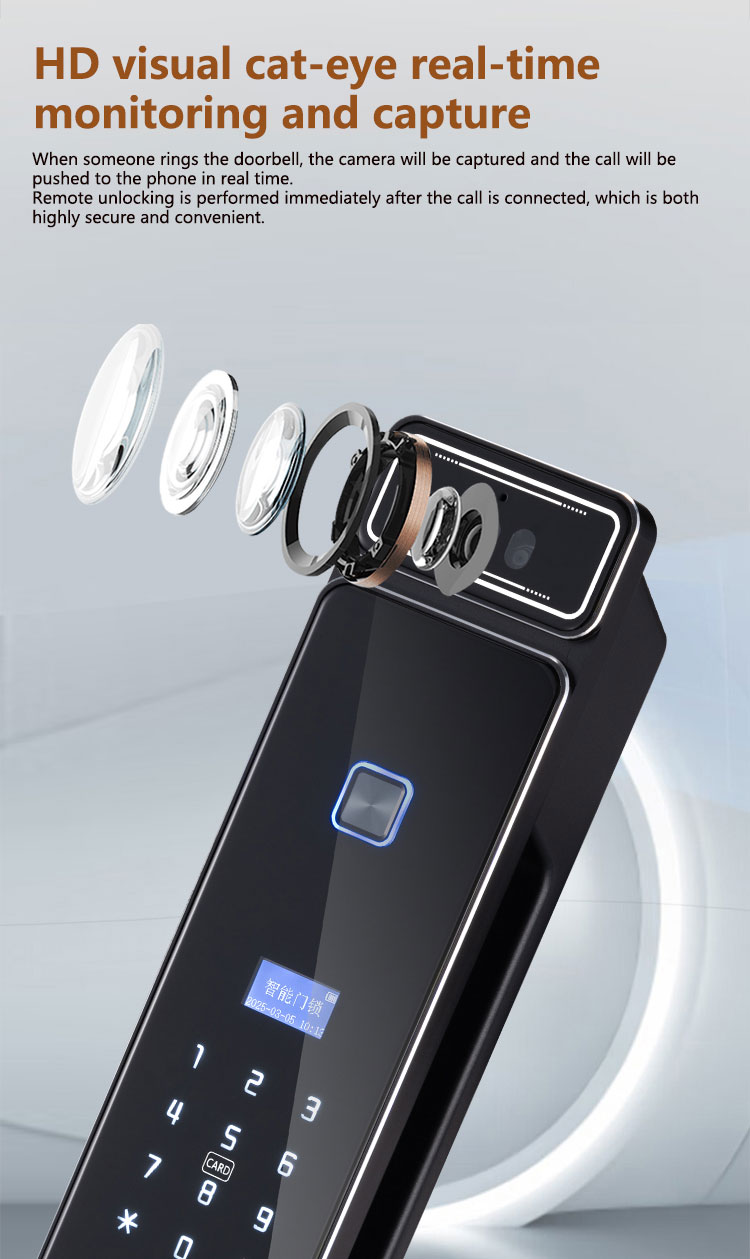 Upgrade to Tuya Smart Lock with Camera / Face Detection / Plam vain for Complete Home Security