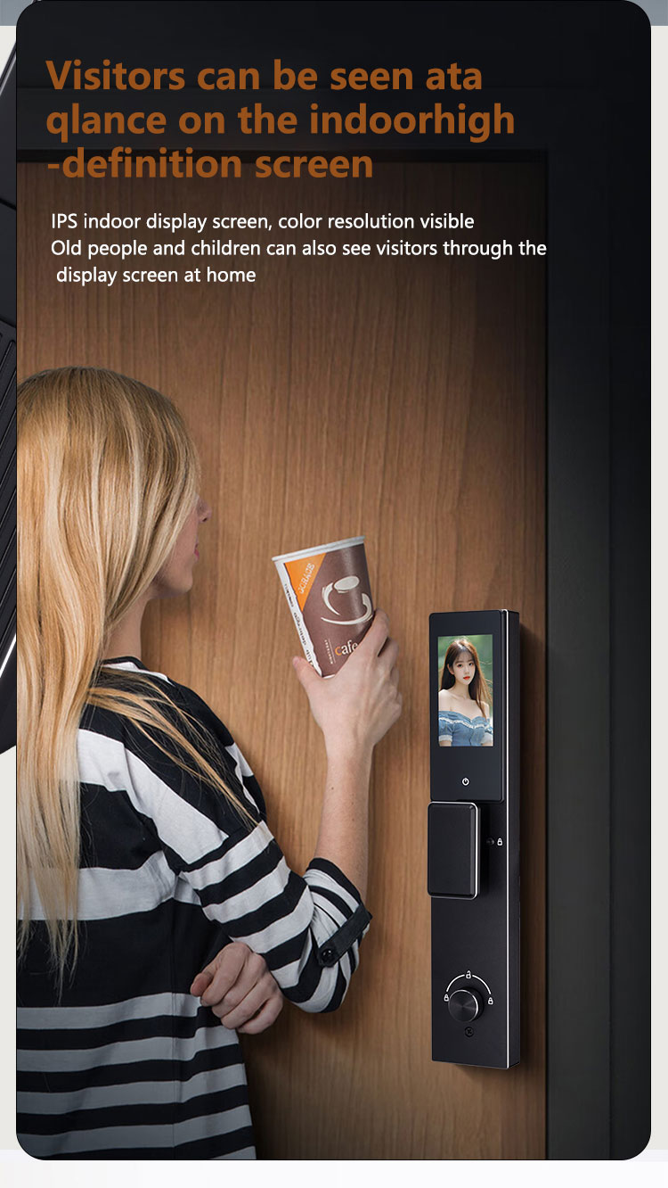 Upgrade to Tuya Smart Lock with Camera / Face Detection / Plam vain for Complete Home Security