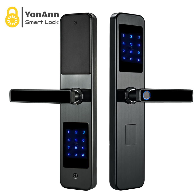 Double Sided Smart Lock with Fingerprint and Keypad