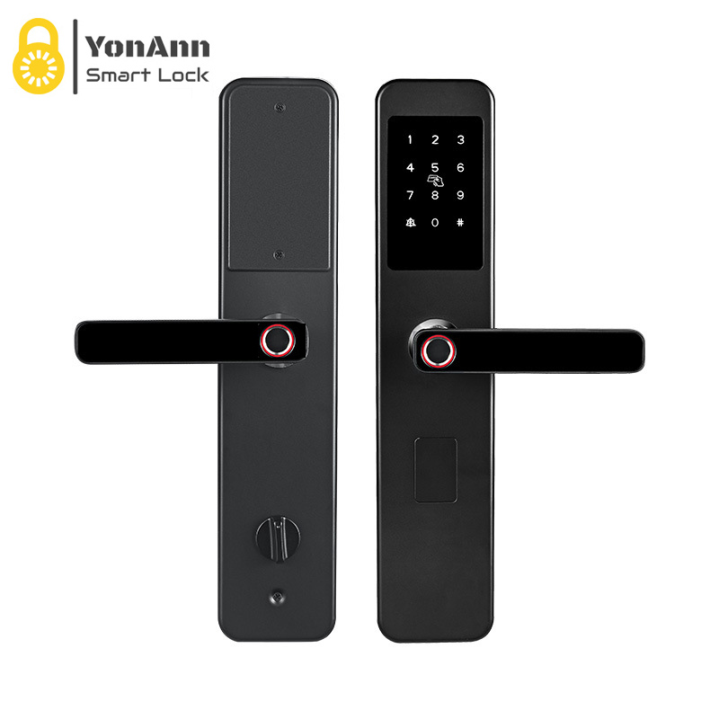 Double Sided Smart Lock with Fingerprint and Keypad