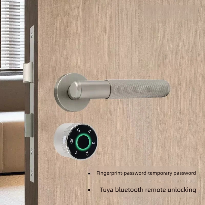 Keyless Tuya Smart Lock Cylinder with Fingerprint, App, Temporary Code & Card Access
