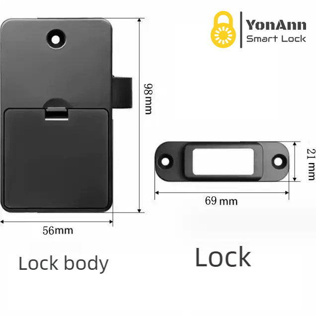 Cerradura inteligente para armarios con aplicación Tuya | Huella dactilar + Bluetooth + RFID