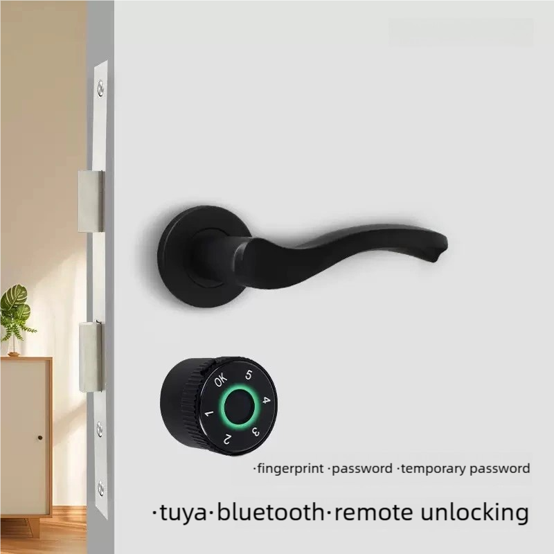 Keyless Tuya Smart Lock Cylinder with Fingerprint, App, Temporary Code & Card Access