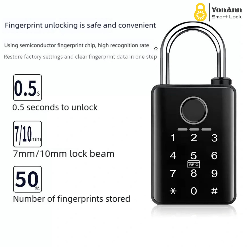 High-Security Tuya Smart Weatherproof Lock Tuya Waterproof Padlock