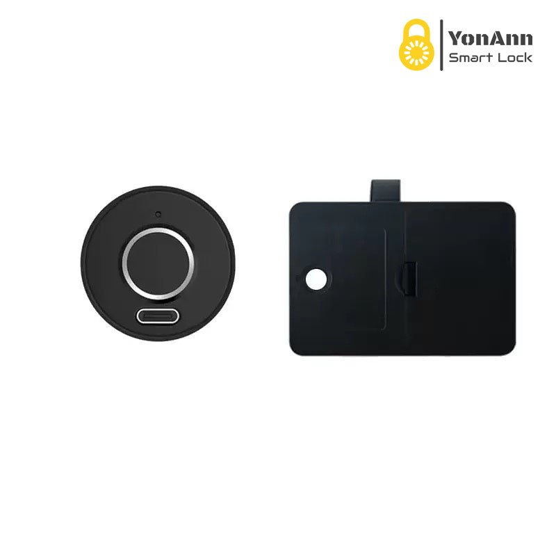 Cerradura de armario con lector de huellas dactilares compatible con Tuya | Desbloqueo multimodo, alimentación de emergencia tipo C