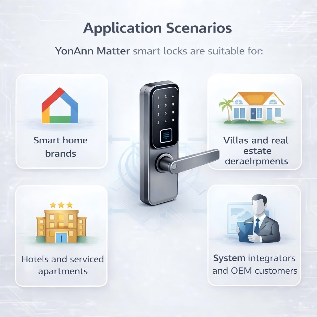 Application scenarios for YonAnn smart locks(1)