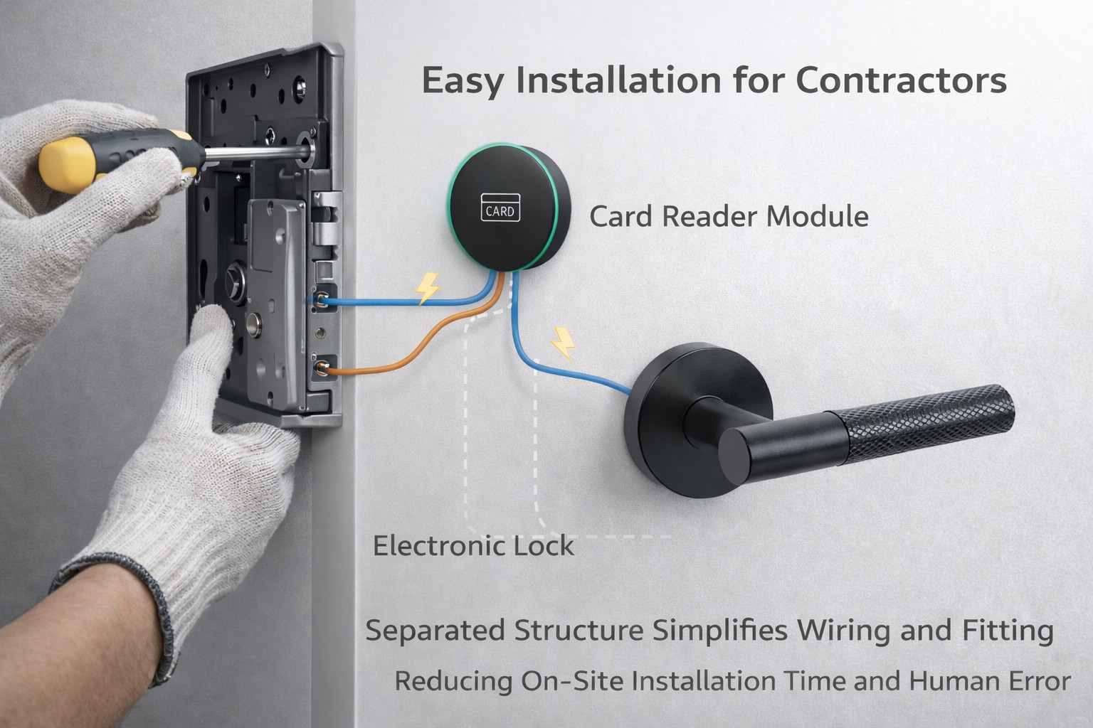 Easy electronic lock installation guide