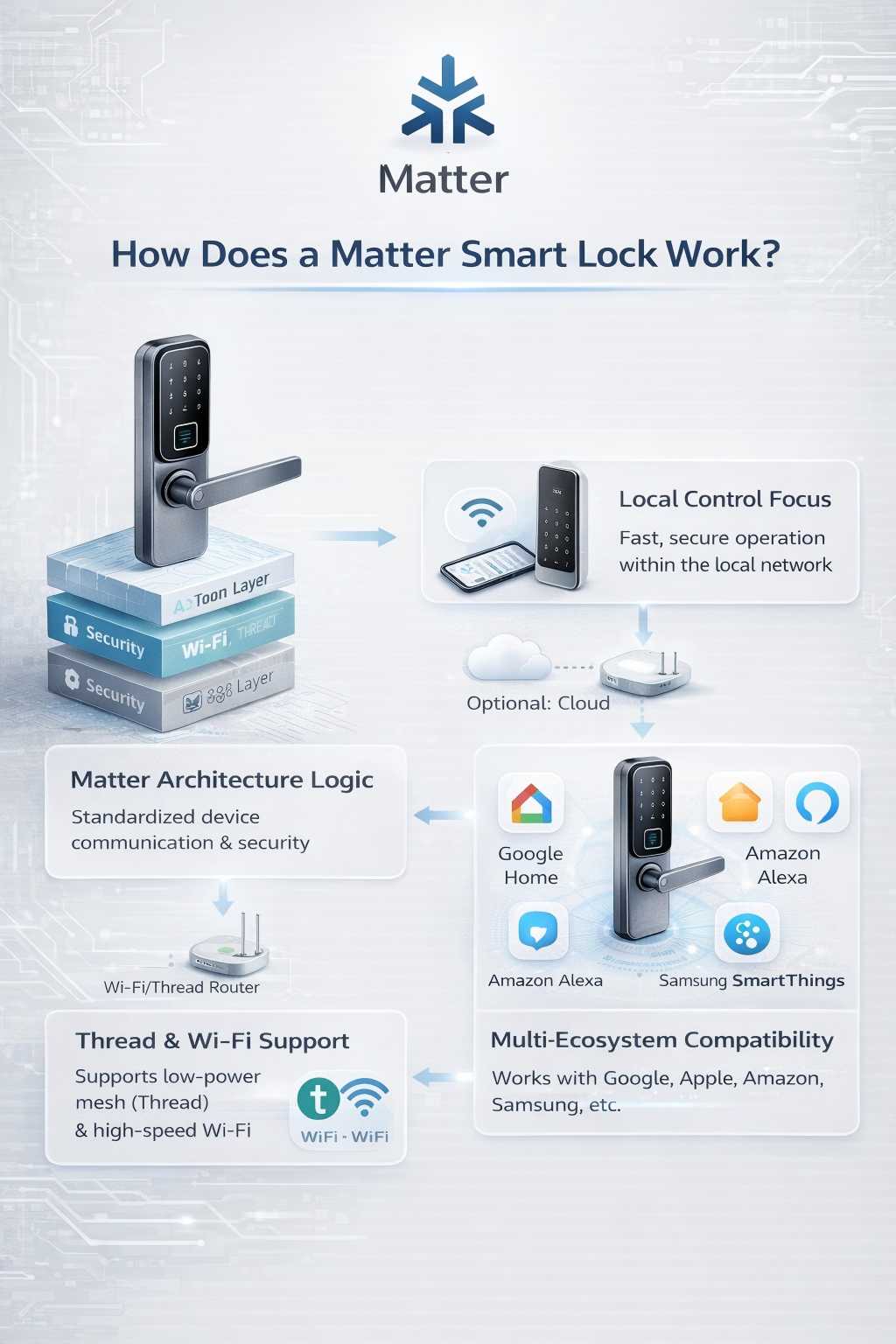 How Matter smart locks work
