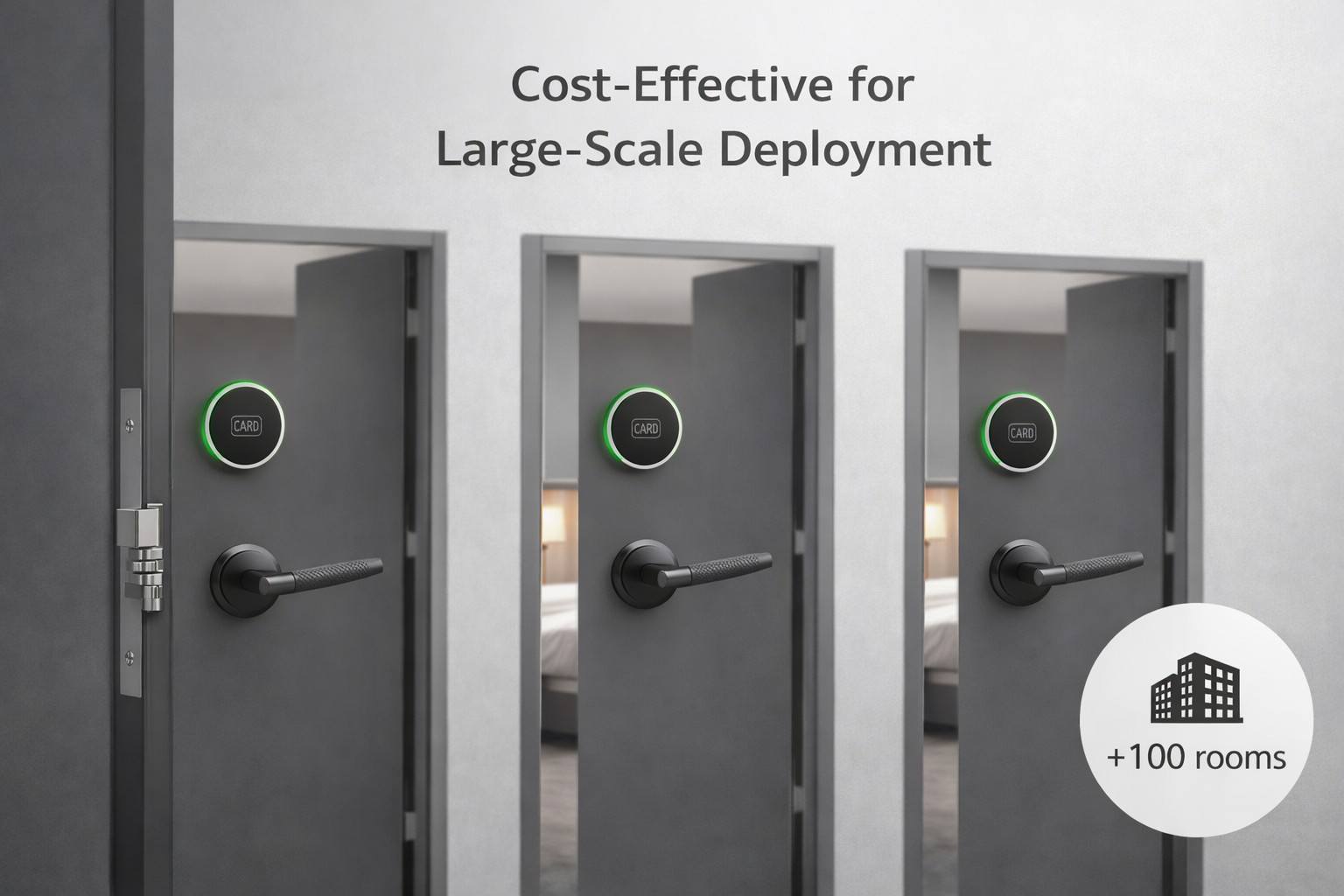 Smart locks for large hotels