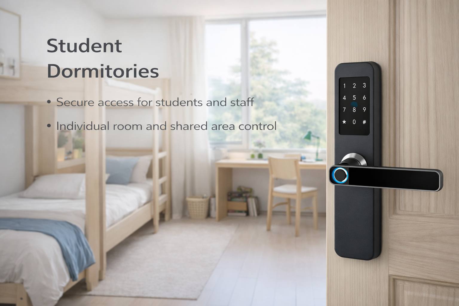 Cerradura inteligente para residencias de estudiantes