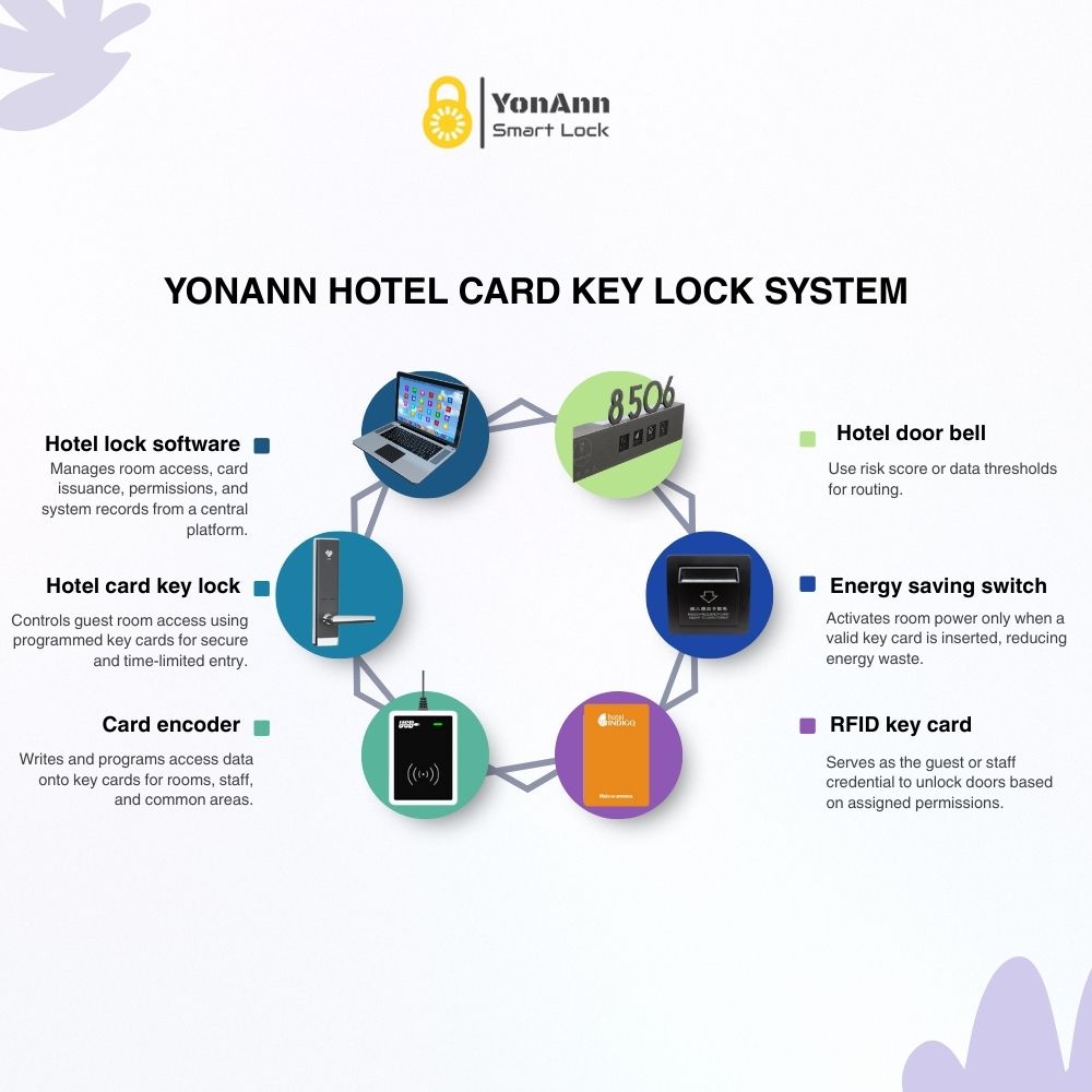 YonAnn hotel card key lock system
