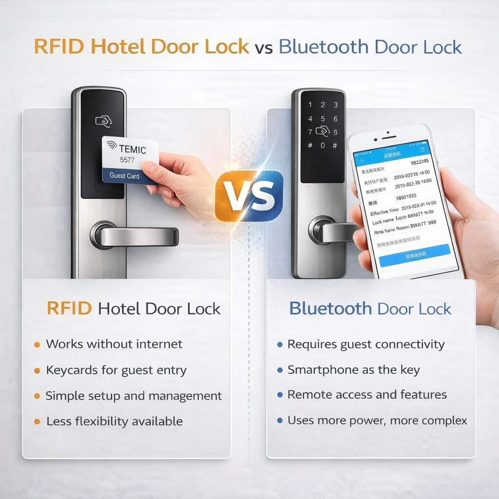 RFID vs Bluetooth hotel locks