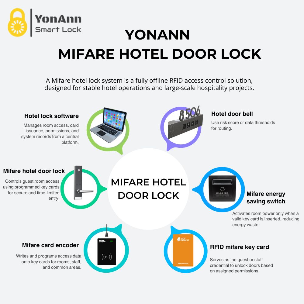 YonAnn mifare hotel lock system