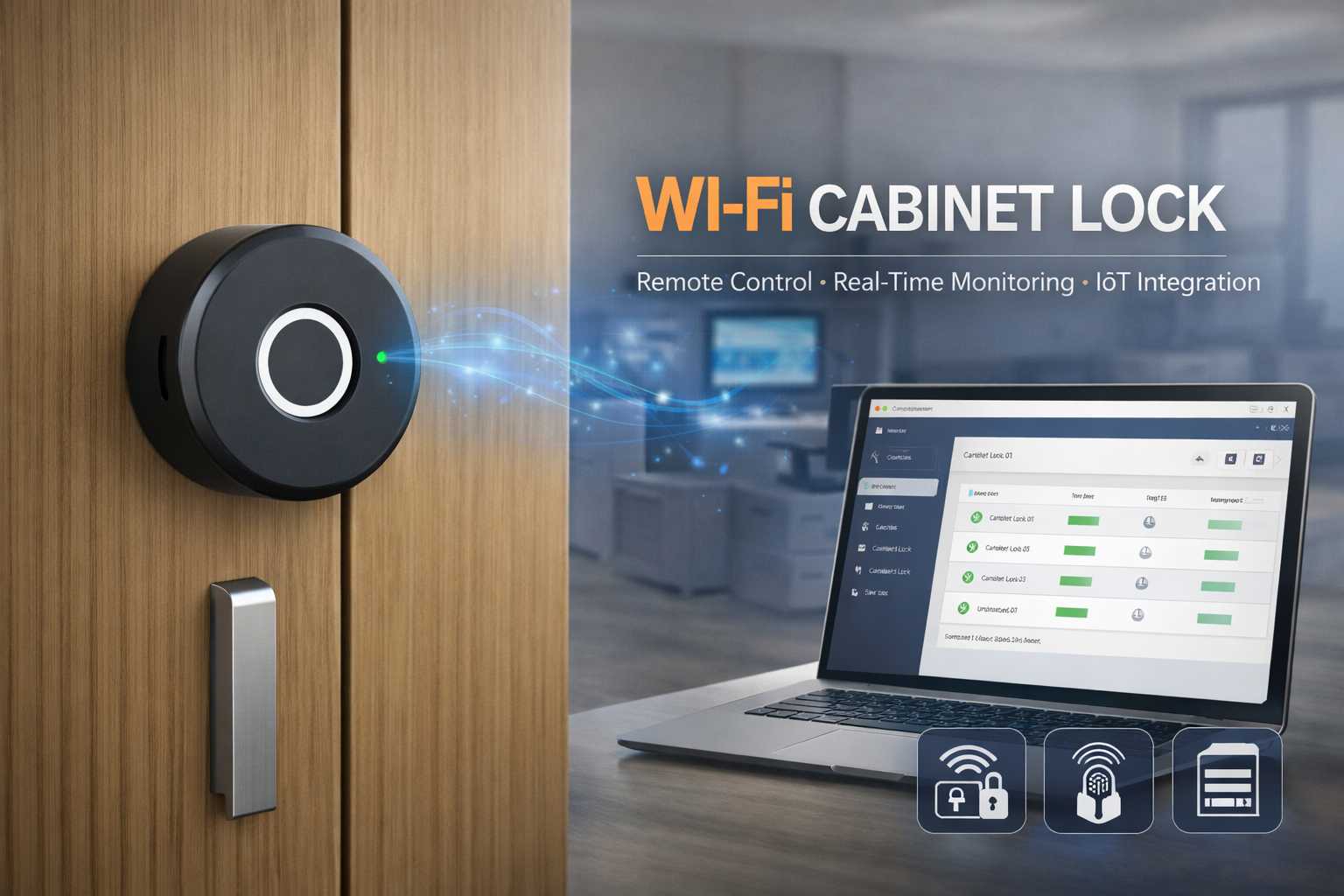 cerradura de armario wifi