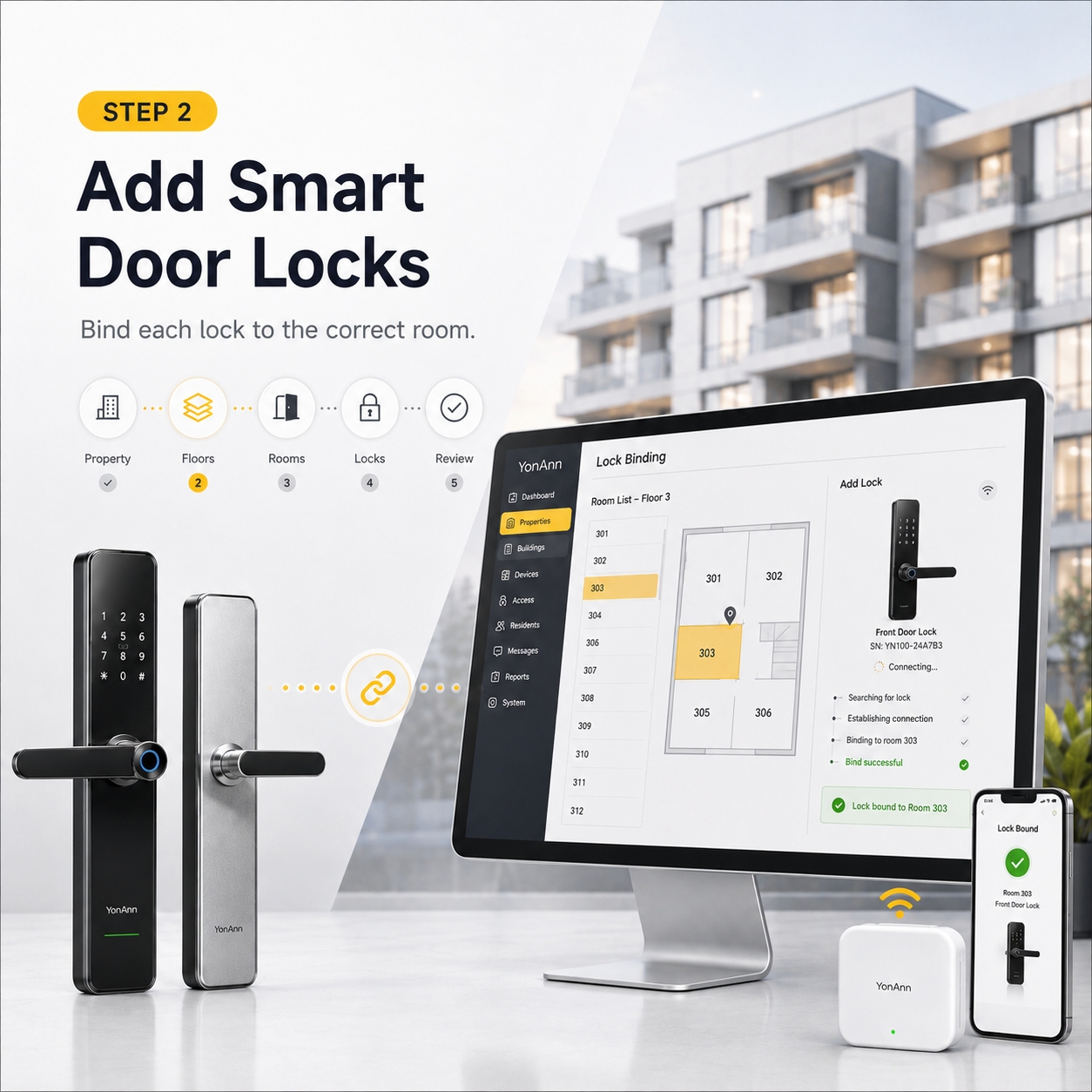 step 2 Add Smart Door Locks